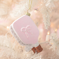 Pickleball Paddle Christmas Ornament - Pretty in Pinkleball