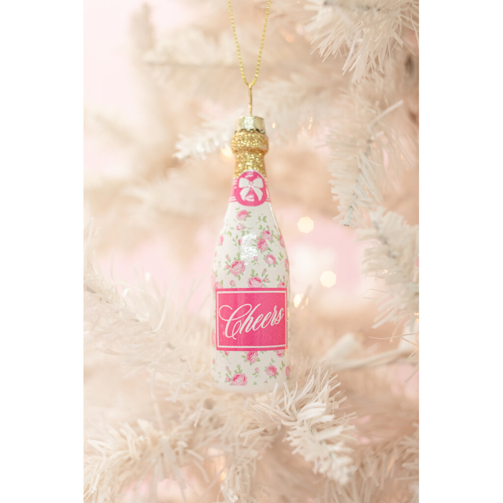 Champagne Floral Fizz Ornament