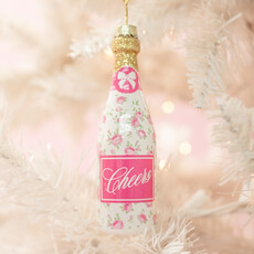 Champagne Floral Fizz Ornament