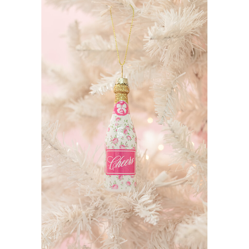 Champagne Floral Fizz Ornament