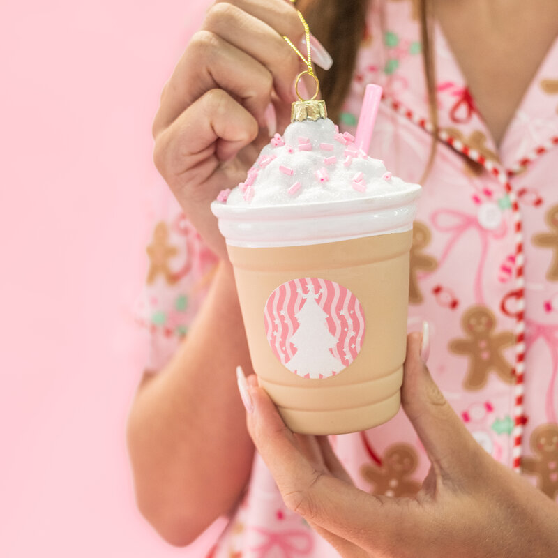 Frappe All The Way Coffee Ornament