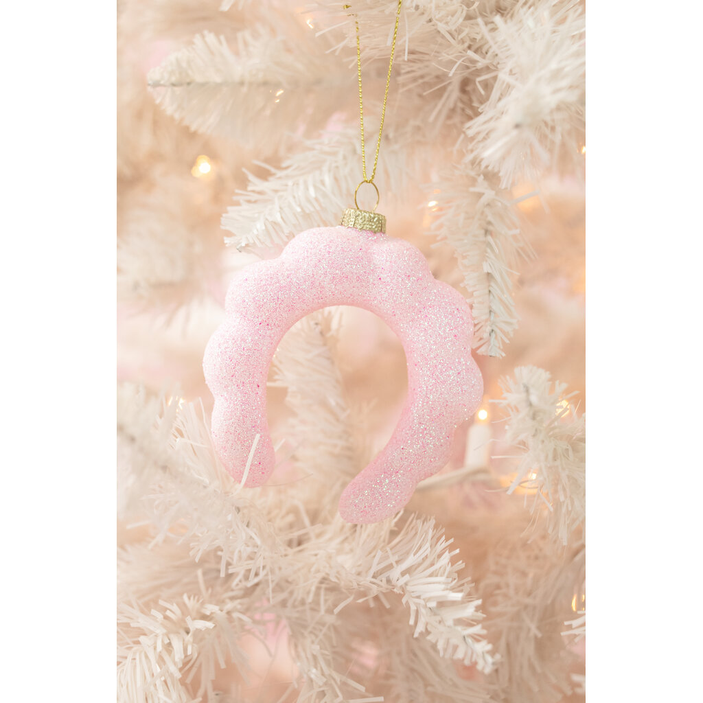 Pink Glitter Spa Headband Christmas Ornament