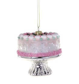 Retro Pink Cake Ornament