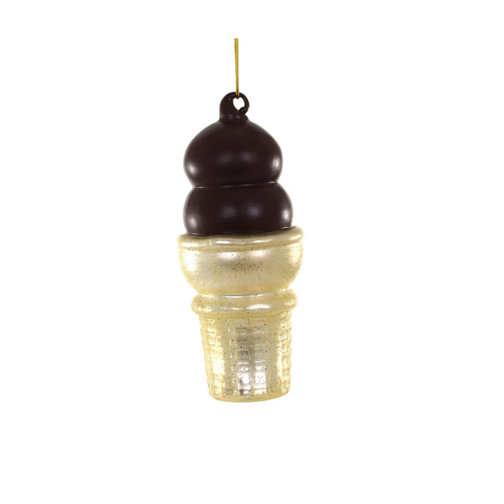 Chocolate Dipped Cone Ornament