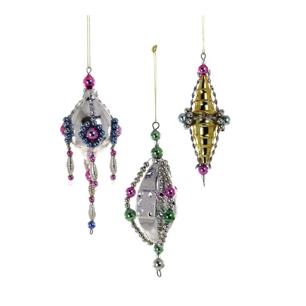 Beaded Whimsy Droplet Ornament