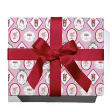 Pop Fizz Clink Christmas Cocktail Continuous Wrapping Paper Roll