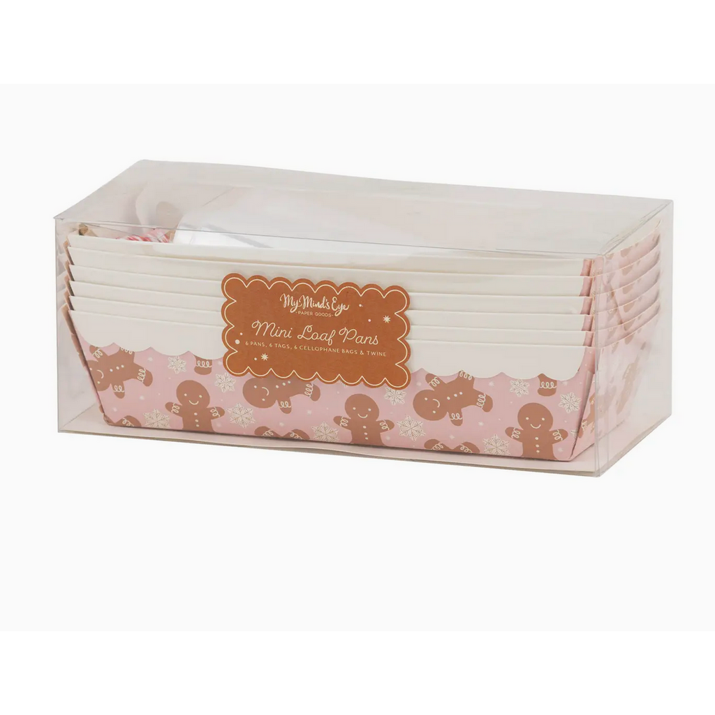 Gingerbread On Pink Loaf Pan Set