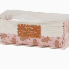 Gingerbread On Pink Loaf Pan Set