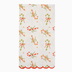 Candy Canes & Bows Guest Napkin