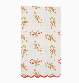 Candy Canes & Bows Guest Napkin
