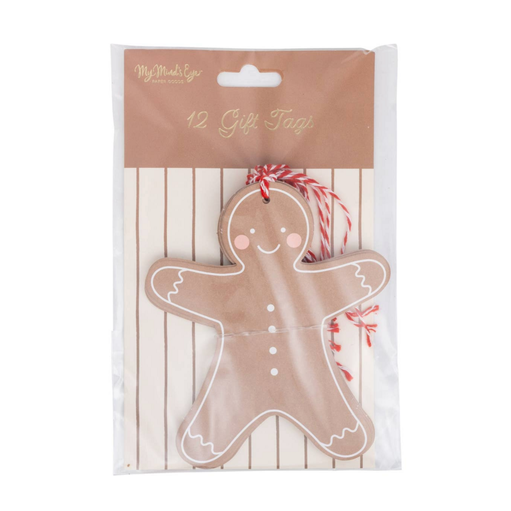Gingerbread Man Oversized Tags