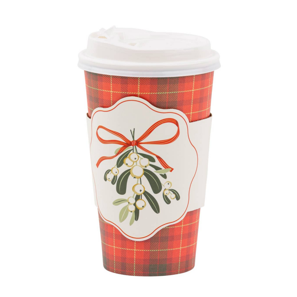 Mistletoe Plaid To Go Cups