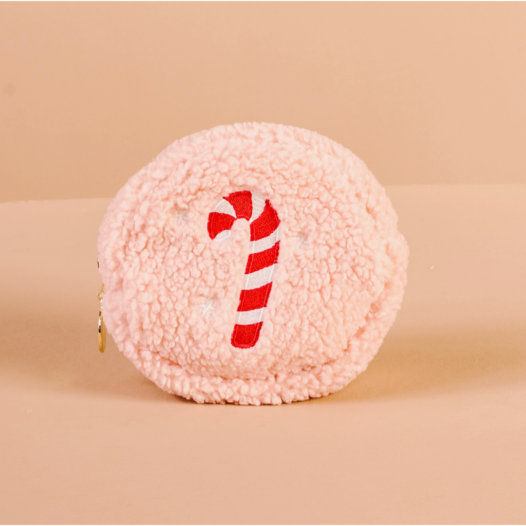 Candy Cane Teddy Pouch