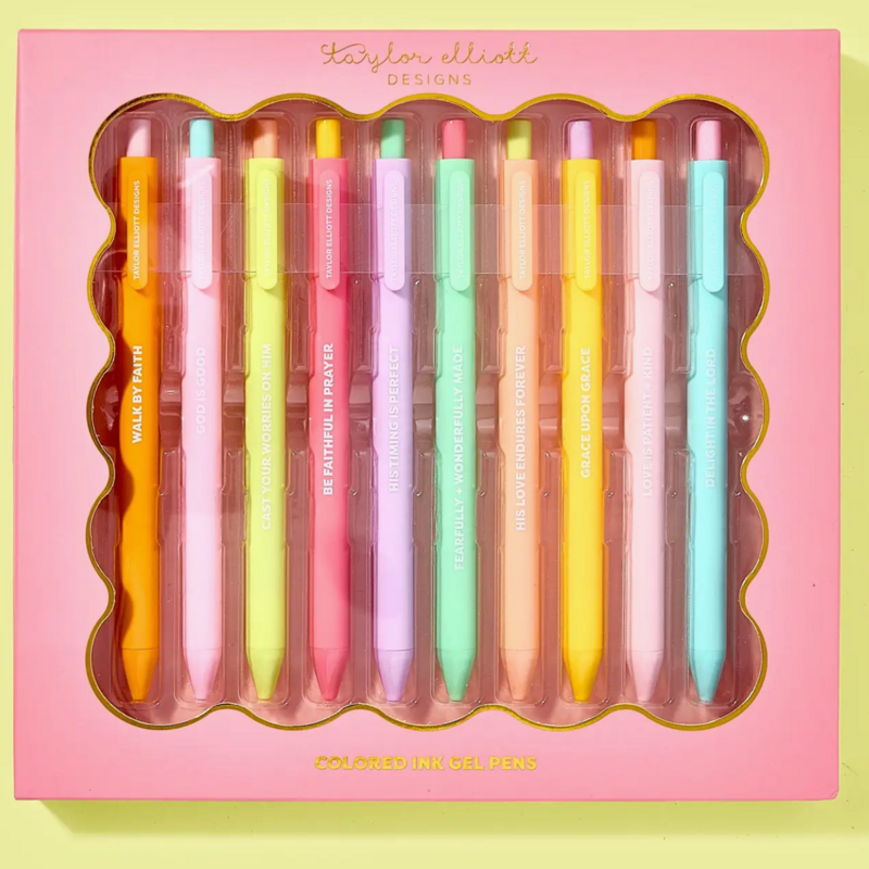 Faith Motivational Gel Pen Set