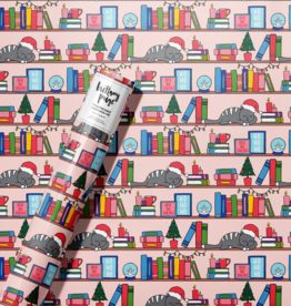 Christmas Book Shelf Wrapping Roll
