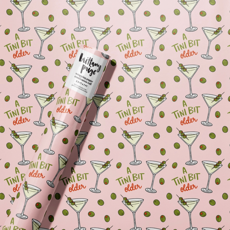 Dirty Olive Martini Wrapping Roll