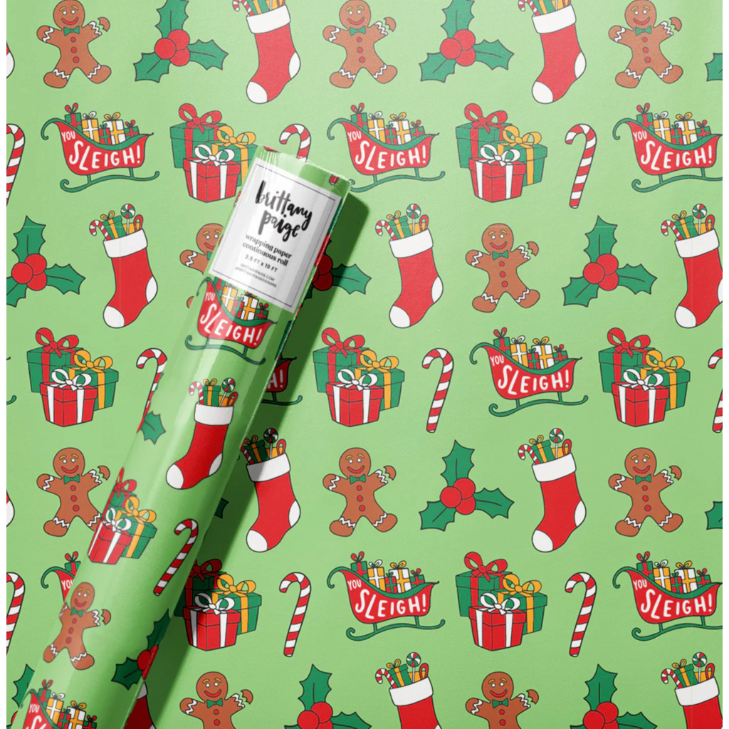 Traditional Christmas Wrapping Roll