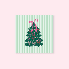 Tied Up in Bows - Christmas Cocktail Beverage Napkins Set 20