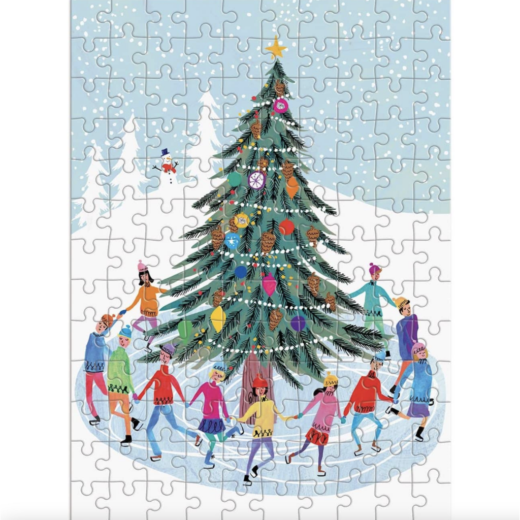 Tree Skaters 130 Piece Puzzle Ornament