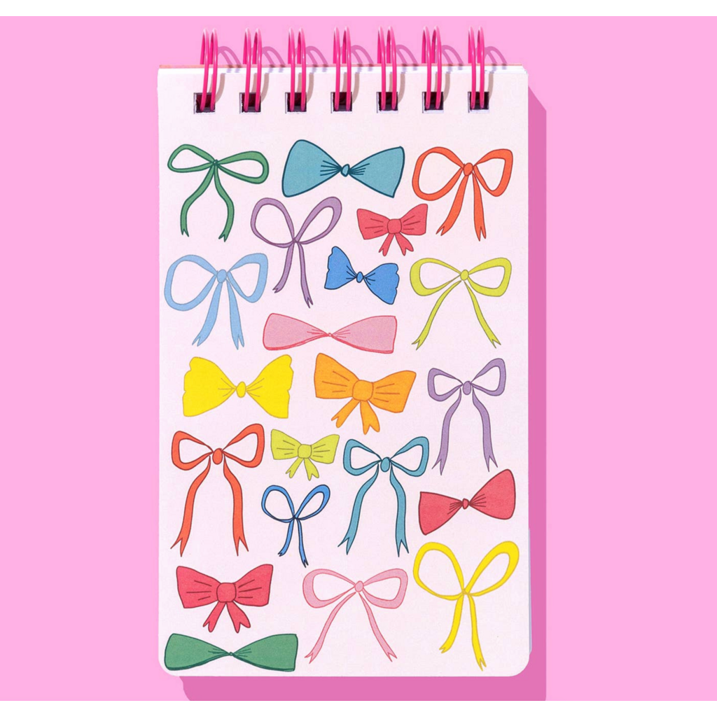 Colorful Bows Small Spiral Top Notebook