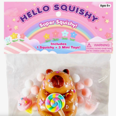 Zaba Hello Squishy Capybara with 3 Mini Toys
