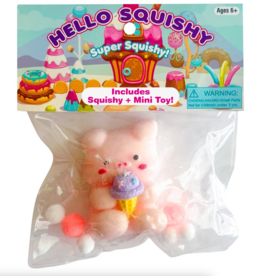 Zaba Hello Super Squishy Pig with Mini Toy