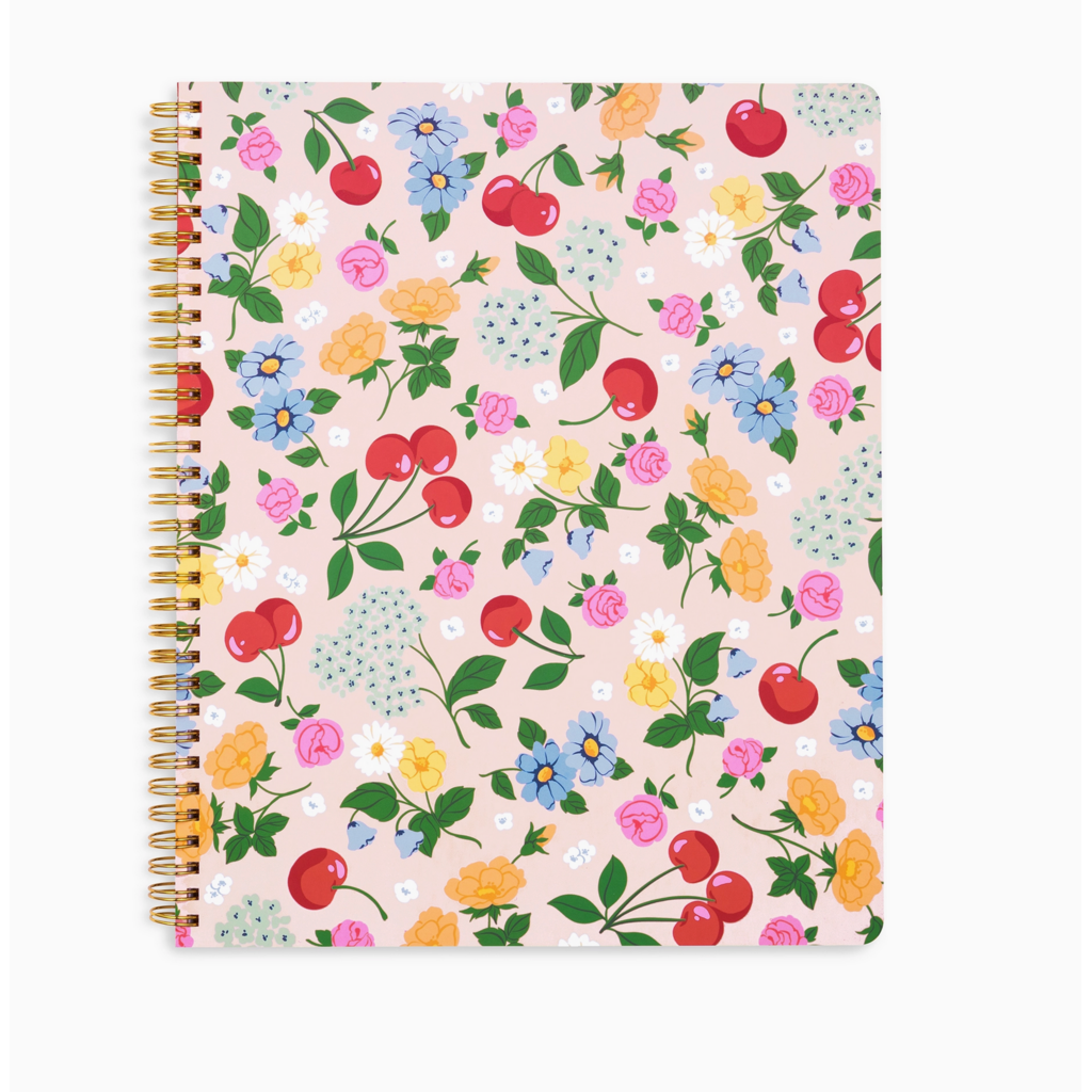 Rough Draft Large Notebook- Flowers and Fruit