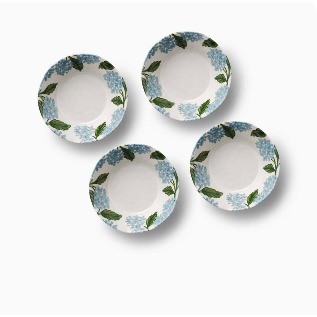 Hydrangea Melamine Bowls
