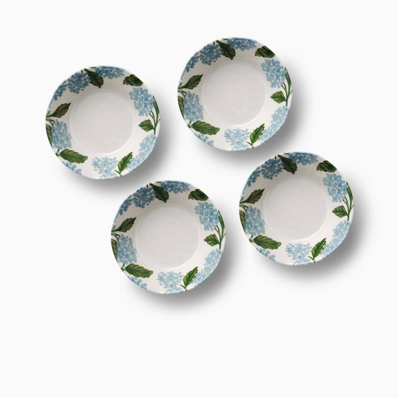 Hydrangea Melamine Bowls