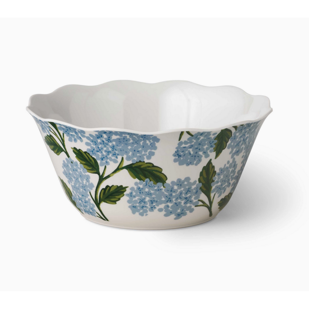 Hydrangea Melamine Serving Bowl