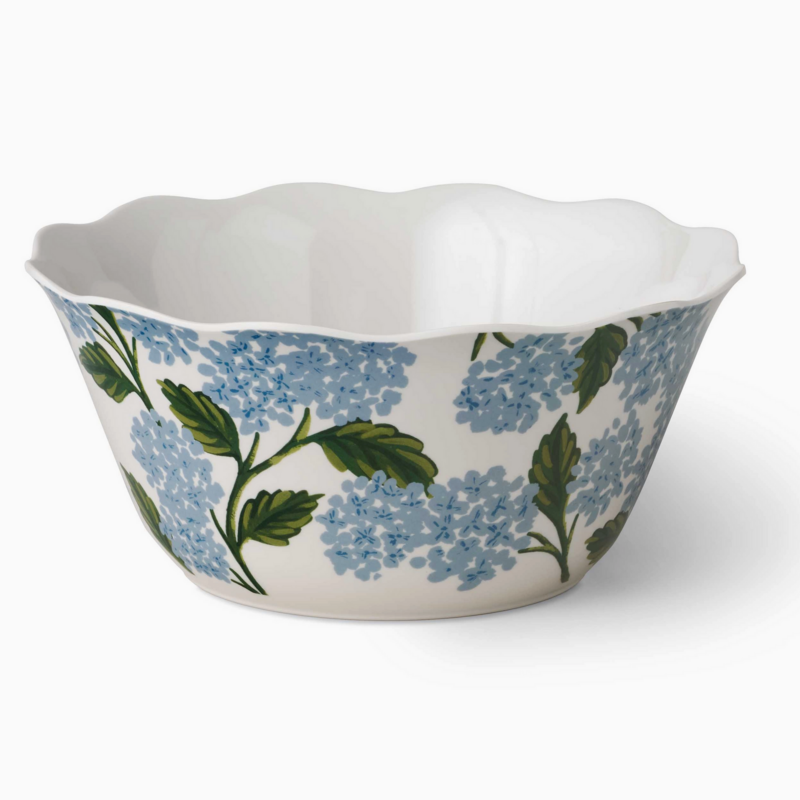 Hydrangea Melamine Serving Bowl