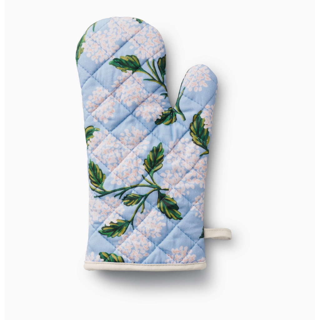 Hydrangea Oven Mitt