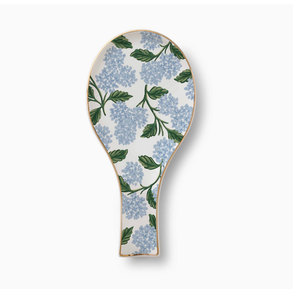 Hydrangea Porcelain Spoon Rest