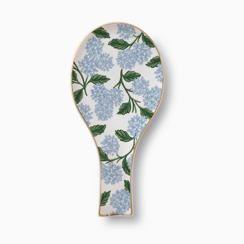 Hydrangea Porcelain Spoon Rest
