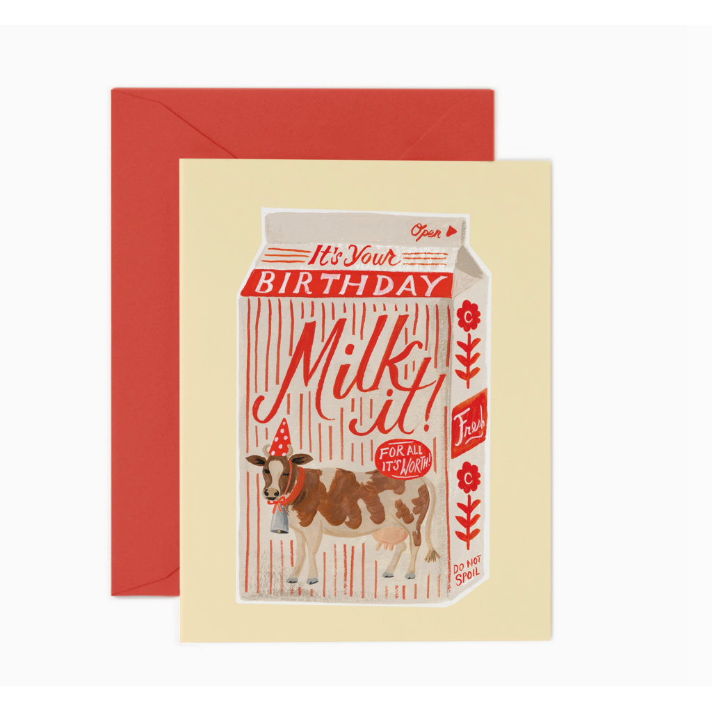 Milk It Birthday Card