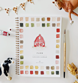 Farm Watercolor Workbook
