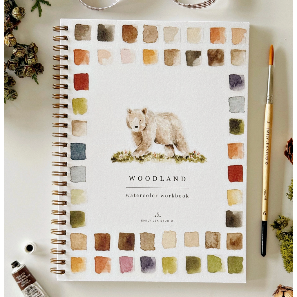 Woodland Watercolor Workbook
