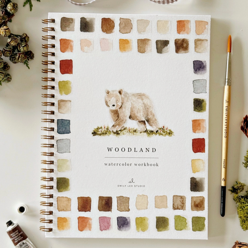 Woodland Watercolor Workbook