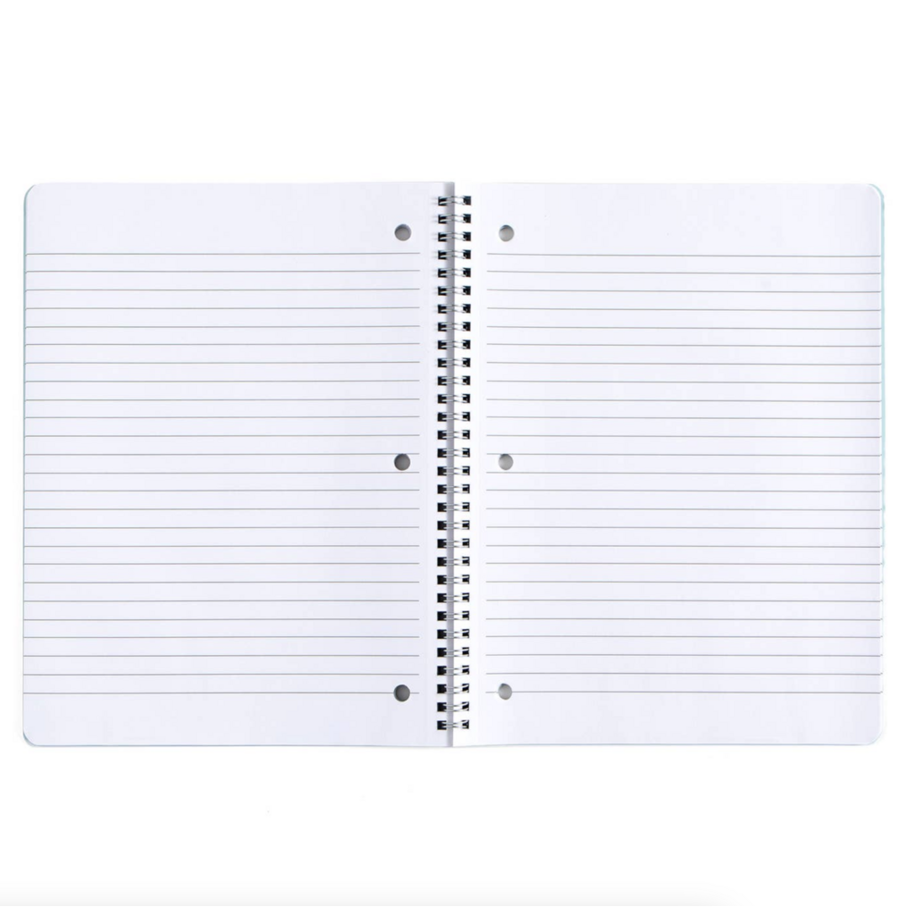 Smiley Faces & Coquette Bows Spiral Notebook