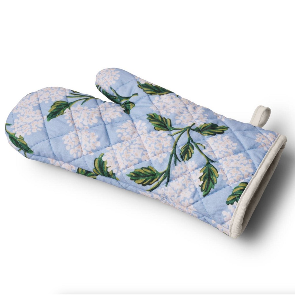 Hydrangea Oven Mitt