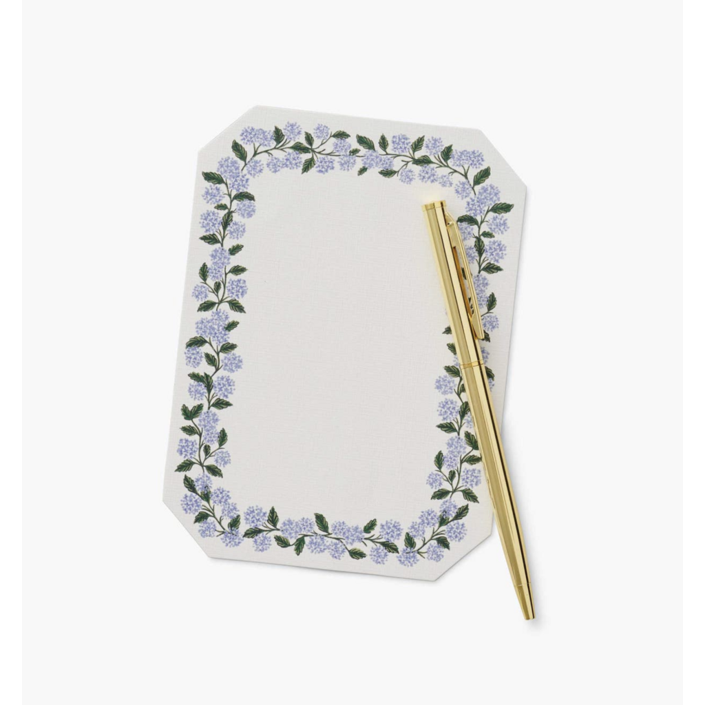 Hydrangea Note Writing Set