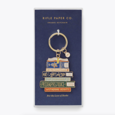Book Club Enamel Keychain