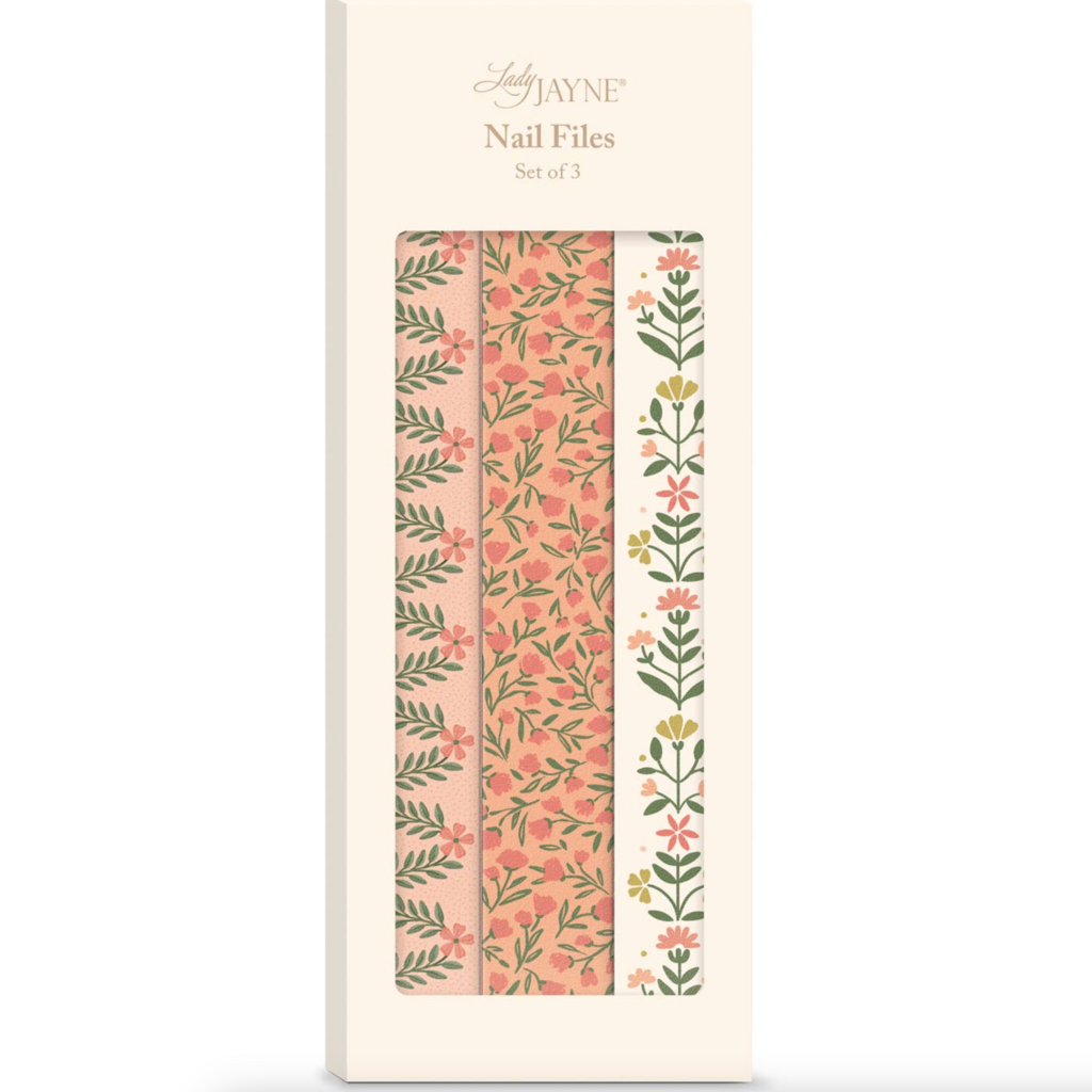 Coral Cream Ditsy Nail File Set