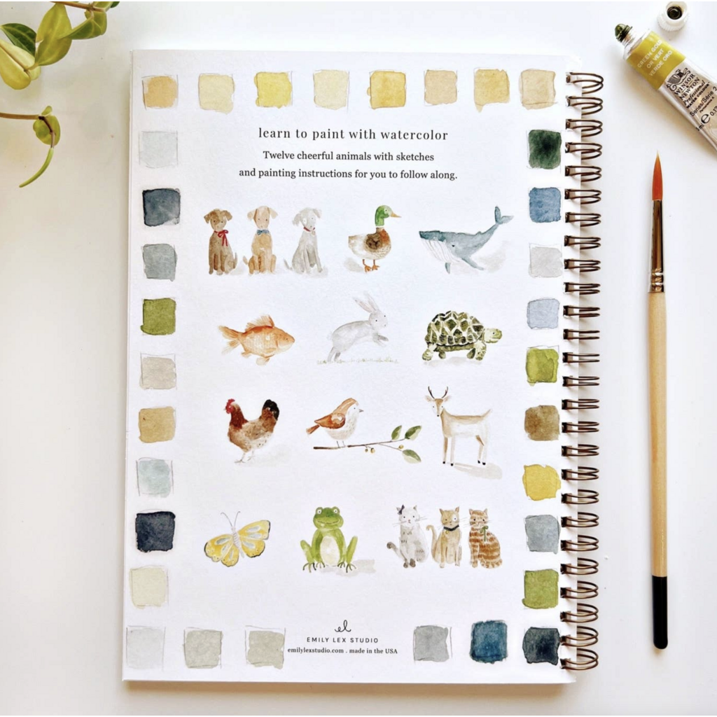 Animals Watercolor Workbook