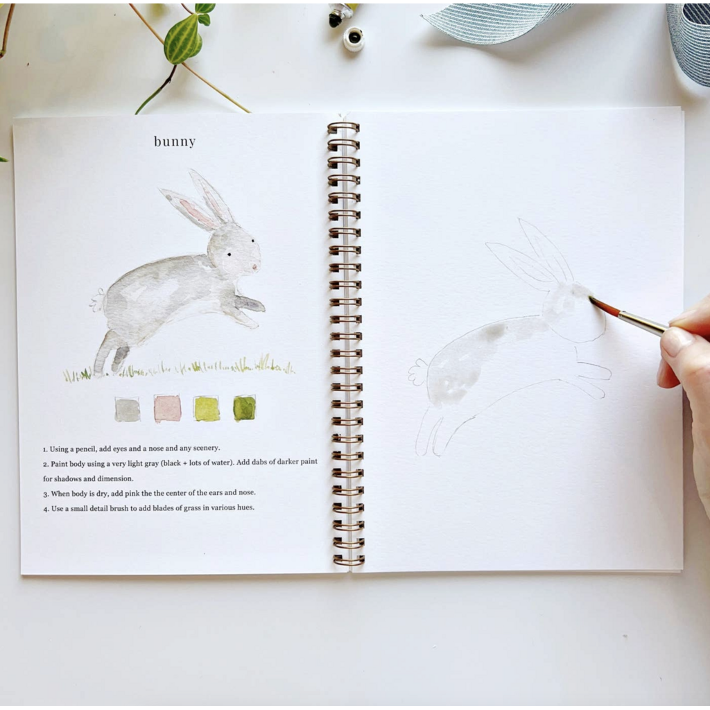 Animals Watercolor Workbook