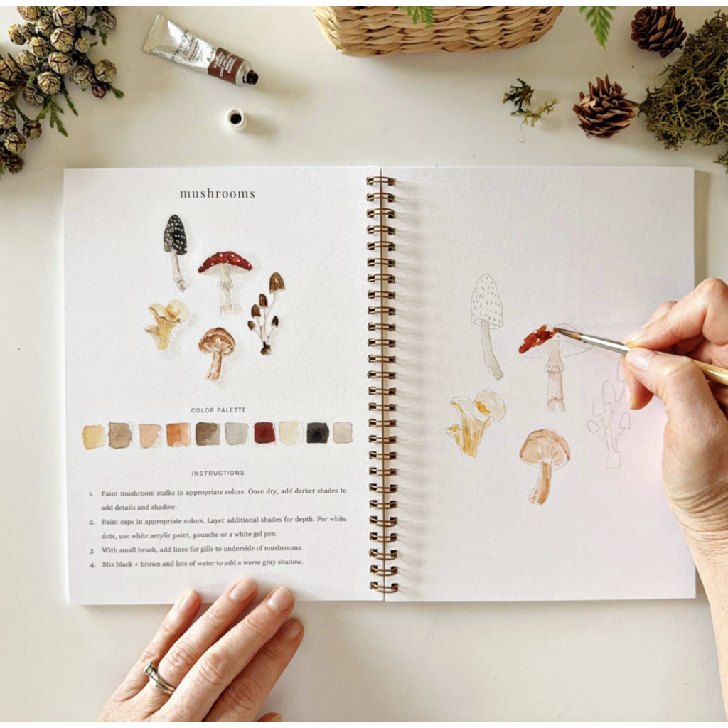 Woodland Watercolor Workbook