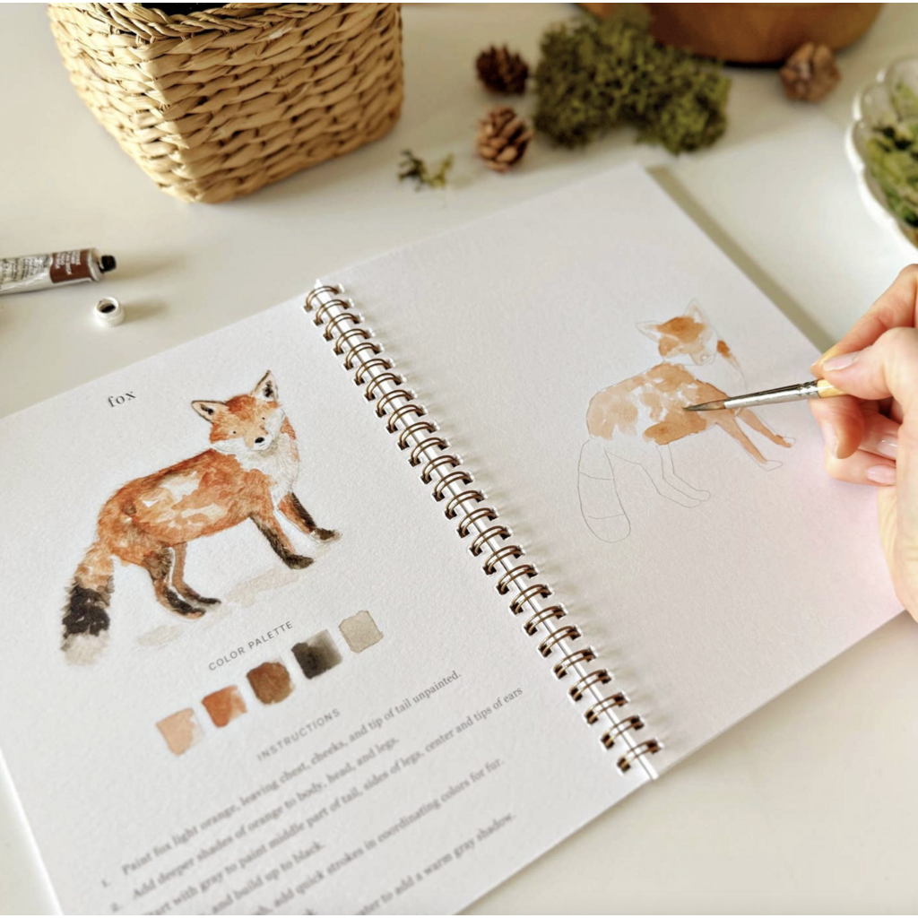 Woodland Watercolor Workbook