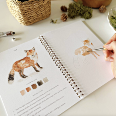 Woodland Watercolor Workbook