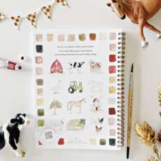 Farm Watercolor Workbook