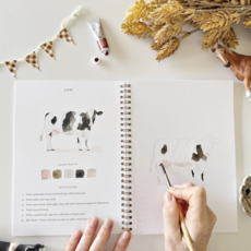 Farm Watercolor Workbook